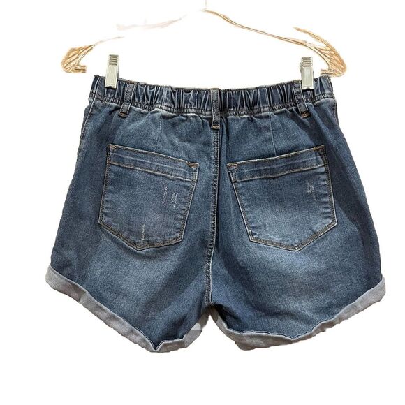 Judy Blue Drawstring Denim Shorts Size Medium - Picture 2 of 6